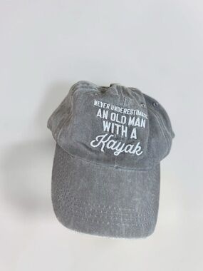 Gift for Kayakers Never Underestimate Old Man Kayak Hat
